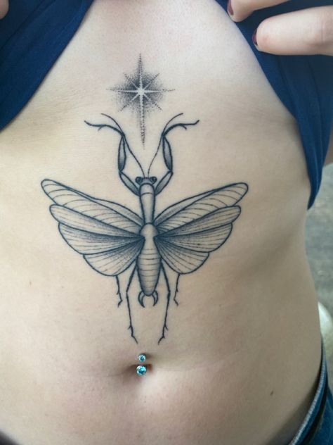 Traditional Mantis Tattoo, Small Praying Mantis Tattoo, Pray Mantis Tattoo, Prey Mantis Tattoo, Praying Mantis Tattoo Traditional, Praying Mantis Tattoo Simple, Orchid Mantis Tattoo, Divine Tattoos, Praying Mantis Tattoo