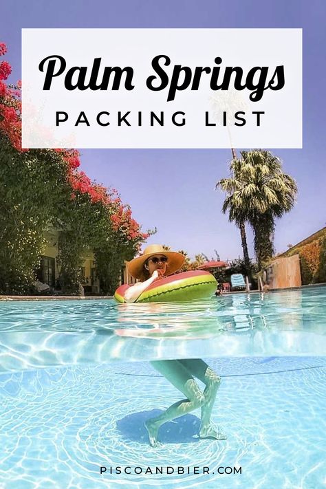 Palm Springs packing list with what to pack for Palm Springs. Palm Springs essentials, and clothing ideas for Palm Springs. Palm Springs Packing List Fall, What To Pack For Palm Springs Weekend, Palm Springs California Outfits, Palm Springs Bachelorette Outfits, Palm Springs Packing List, Long Weekend Packing List, Palm Springs Hiking, Long Weekend Packing, Palm Springs Fashion