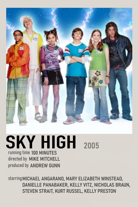 Sky High Outfits, Sky High Costumes, Sky High Halloween Costumes, Seven Polaroid Poster, Sky High Disney, October Sky Movie Poster, Wreck It Ralph Polaroid Poster, Sky High Movie, Goosebumps Movie Poster