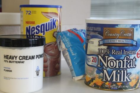 Nesquick Chocolate Milk, Heavy Cream Powder, Nesquik Chocolate Milk, Chocolate Milk Powder, Hot Cocoa Mix Recipe, Hot Chocolate Mix Recipe, Hot Cocoa Mix, Hot Cocoa Recipe, Cocoa Recipes