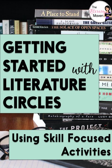 Literature circles are about reading and discussing, but also an opportunity to review and introduce skills through focused writing and activities. High School English Lesson Plans, Grouping Students, Middle School English Classroom, Lit Circles, High School English Lessons, Literature Circle, Secondary Ela Classroom, English Lesson Plans, Creative Lesson Plans