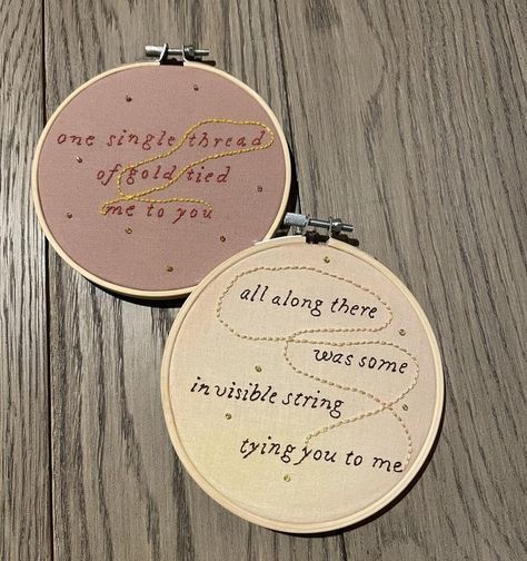 Song Lyric Cross Stitch, Song Lyric Embroidery, Taylor Swift Embroidery Designs, Taylor Swift Lyric Embroidery, Taylor Swift Embroidery Ideas, Lyric Embroidery, Best Friend Embroidery, Taylor Swift Cross Stitch, Taylor Swift Embroidery