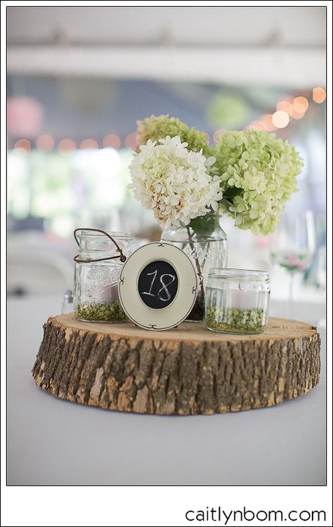 Centerpieces: Hydrangeas, mason jars, Rehearsal Dinner Decorations, Limelight Hydrangea, I Do Bbq, Jam Jars, Church Stage Design, Church Stage, Cute Wedding Ideas, Beautiful Memories, Stage Design