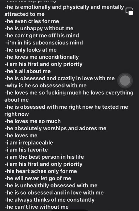 Positive Thought Affirmations, Love Affirmations Attract Crush, Sp Obsessed Affirmations, He’s Obsessed With Me Affirmations, Sp Law Of Assumption, Sp Affirmations Text, Sp Affirmations Aesthetic, He Is Obsessed With Me Affirmation, Text Affirmations