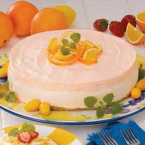 Orange Cream Cheesecake Recipe  I love this recipe and find myself looking for the recipe each Spring -  usually for Easter! Cream Cheesecake, Jell O, Cakes And Pies, Cheesecake Recipe, Orange Cream, Taste Of Home, Yummy Desserts, Sweets Treats, Cheesecake Recipes