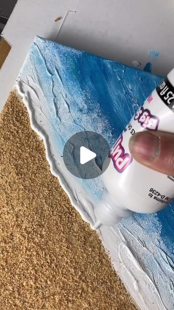 597 likes, 3 comments - emilyseilhamer_art on June 2, 2024: "[clip] How to paint a textured beach! 🎨🐚 #diyideas #easycrafts #artsandcrafts #Beachvibes #tutorials". Hot Glue Ocean Waves, Seashore Paintings, Abstract Beach Painting, Beach Canvas Paintings, Hot Glue Art, Texture Painting Techniques, Ocean Texture, Ocean Wave Painting, Beach Cartoon