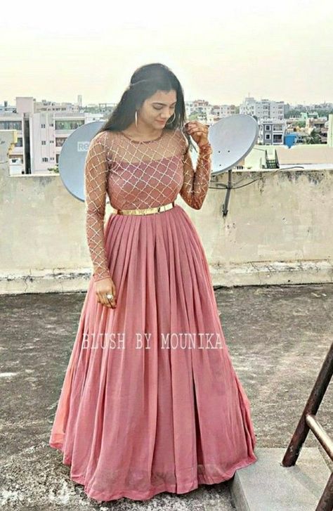 Long Frocks Different Models, Gaouns Dress Gowns Simple, Jorjet Long Frock Design, Plain Long Frocks Models For Stitching, New Long Frock Models Party Wear, Long Frock Designs For Women Party, Birthday Party Wear Dresses Women, Long Gown Dress Party Wear Net, Long Traditional Gowns Indian