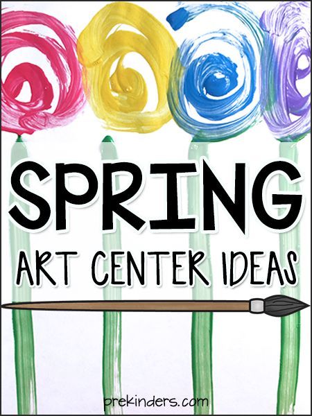 Spring Art Center Ideas for Preschool, Pre-K Art Center Ideas, Classroom Decor Middle, Bright Colors Art, Preschool Art Projects, Spring Centers, Learning Stations, Spring Preschool, Theme Activity, Art Therapy Activities