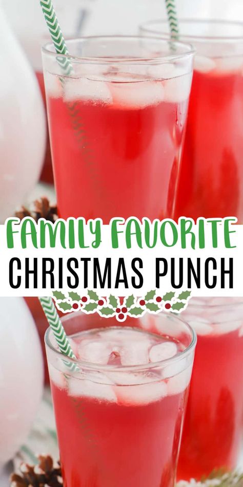 Christmas Punch is a tasty and sparkling drink for all to enjoy at the holiday season. Three simple ingredients and you have a refreshing drink to enjoy! Cranberry Detox Drink, Easy Christmas Punch, Punch Recipes For Kids, Easy Kids Christmas, Cranberry Detox, Christmas Drinks Recipes, Easy Punch Recipes, Easy Punch, Kids Punch