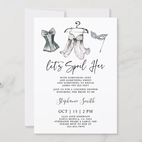 Bachelorette Lingerie Bridal Shower Invitation  Zazzle Lingerie Shower Games, Bachelorette Lingerie Party, Lingerie Bridal Shower Invitations, Bridal Lingerie Shower, Lingerie Bridal Shower, Lingerie Bachelorette, Lingerie Shower Invitations, Lingerie Bridal, Bachelorette Party Planning