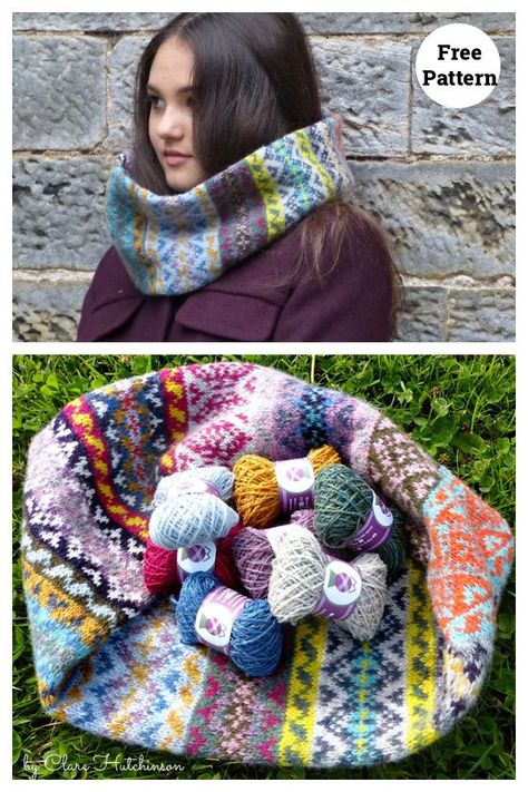 Pic N Mix Free Knitting Pattern Balls Of Yarn, Cowl Knitting, Scrap Busters, Cowl Knitting Pattern, Shawl Patterns, How To Start Knitting, Candy Stripes, Knitting Ideas, Free Knitting Pattern