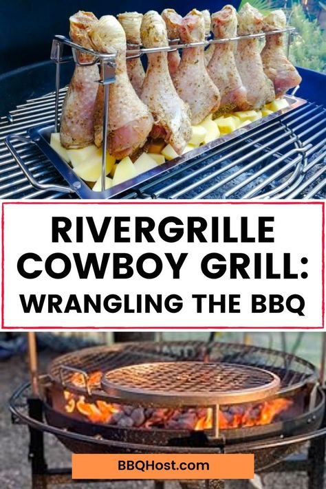 Ready to feel like a cowboy while charcoal grilling? The Rivergrille Cowboy Grill is a charcoal grill and fire pit in one, perfect for those starry nights. With a rotisserie spit included, this charcoal grill smoker is a game-changer. Its charcoal grill design and charcoal grill station are perfect for any BBQ enthusiast. Dive into our charcoal grill review to know more. Click now! Charcoal Grill Station, Cowboy Grill, Charcoal Grill Smoker, Charcoal Grilling, Charcoal Grills, Grill Station, Hot House, Starry Nights, Open Fire