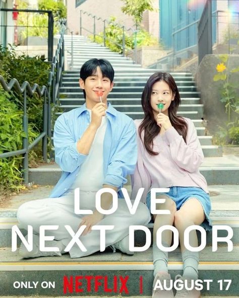 Love Next Door Poster, Love Next Door Kdrama, Cosplay Meme, Kdrama Love, Jung Hae In, Kdrama Poster, Korea Actress, Jung Somin, So Min