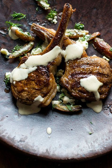 Lamb Rib Chops, Diana Henry, Lamb Dinner, Tahini Recipe, Lamb Ribs, Aleppo Pepper, Lamb Dishes, Grilled Lamb, Herb Salad