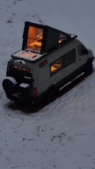 4.9K views · 163 reactions | Imagine You Owning This!Vanlife Adventure with no limits. 😍 Really love thel pop-up roof top with glass windows. 🚐 @redtailoverland in Colorado built this epic campervan #vanbuild360 #vanbuild #vanlife #vanlifestyle #diyvanbuild #sprinter #sprintervanlife #vanlife #campervan #diytinyhomes #minimalisthome #customvan #vanlifeuk #vanbuilduk | Van Build 360 | Sliders Club · Mood Rings Van With Pop Up Roof, Campervan Pop Up Roof, Van Life Windows, Sprinter Pop Top, Pop Top Van, Van Pop Up Roof, Vans Aesthetic, Mood Rings, Nomadic Lifestyle