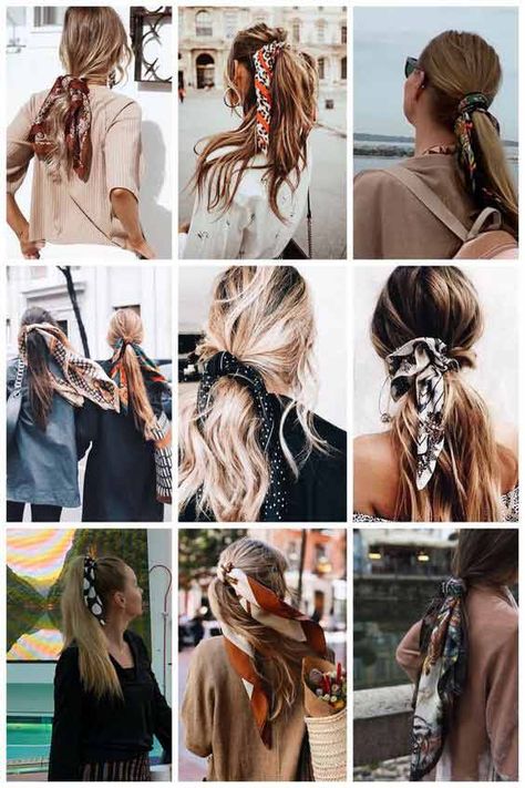 40+ Head Scarf, Head Wrap, Headband Styles For Girls In 2021 | FashionEven Blond Rose, Hair Scarf Styles, Hippie Hair, Penteado Cabelo Curto, Bandana Hairstyles, Trending Hairstyles, Light Hair, Grunge Hair, Hair Dos