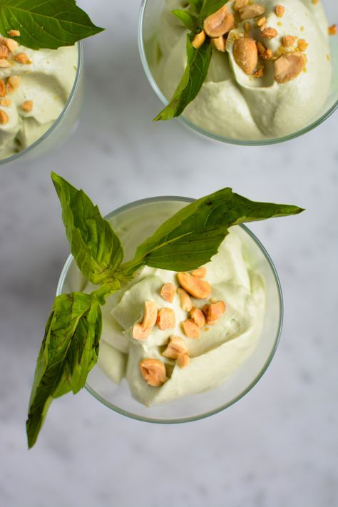 Thai Basil Mousse | builicious Savory Mousse Recipes, Savory Mousse, Basil Dessert, Thai Desserts, Asian Dessert, Taiwanese Cuisine, Lemon Mousse, We Are Engaged, Sunday Suppers