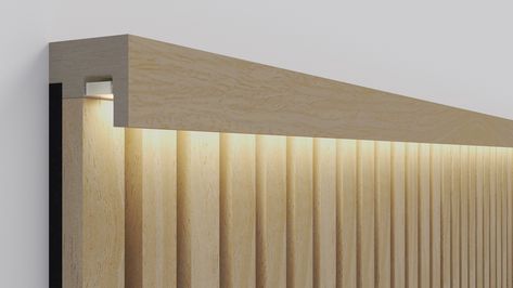 Best & Gorgeous Slat Wood Wall Panel Build Designs | Decorate Wall With Slat Wood | Home Decor Ideas Streaming Room, Decorate Wall, Wood Wall Panel, Office Corridor, Timber Slats, Wood Slat Wall, Orac Decor, Slatted Headboard, Building A Fence