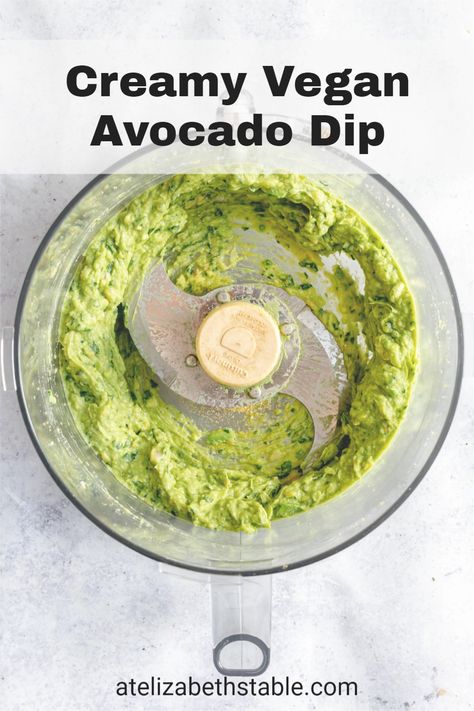 This oil-free Creamy Vegan Avocado Dip is like guacamole, but creamier! This dip is made with only six ingredients and you can whip it up in just 5 minutes. #avocado #avocadorecipes #avocadodip #dip #vegan #oilfree #glutenfree #recipes #easy #parties #healthy #healthydip #dipforparties #diprecipesforparties Vegan Avocado Dip, Gluten Free Vegan Pasta Recipes, Gluten Free Vegan Pasta, Vegan Guacamole, Vegan Dip Recipes, Salt Free Recipes, Dip Vegan, Gluten Free Plant Based, Plant Based Recipes Dinner