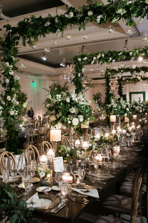 Green Center Piece Quince, Winery Wedding Reception Decoration, Green White Gold Sweet 16, Dark Green Quinceanera Theme Tablecloth, Dark Green And Gold Wedding Dress, Green And Gold Wedding Reception Decor, Emerald Green Weddings Spring, White And Green Wedding Theme Decor, Silver And Green Wedding Theme