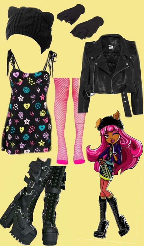 Howleen Wolf Costume, Howleen Wolf Cosplay, Howleen Costumes, Howleen Wolf Aesthetic Outfit, Monster High Outfit Inspiration, Wolf Halloween Costume, Monster High Halloween Costumes, Monster High Halloween