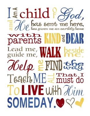 I Am a Child of God Subway Art -FREE DOWNLOAD Child God, Subway Art Printables, Youth Conference, Primary Songs, Primary Music, A Child Of God, Lds Primary, Free Printable Art, Church Activities