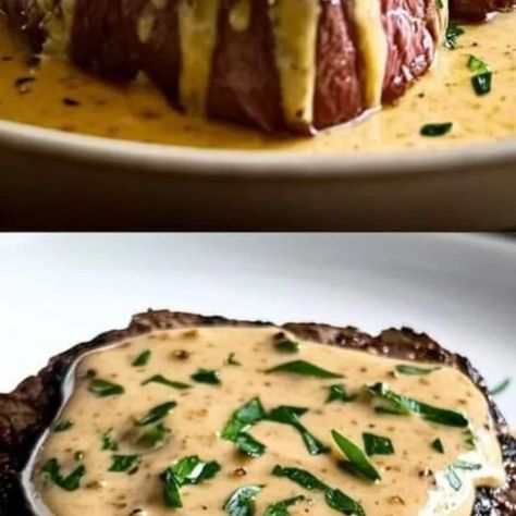 Chef zouheir on Instagram: "Filet Mignon with Creamy Parmesan Mustard Sauce

Ingredients:
- 4 filet mignon steaks 
- Salt and black pepper to taste 
- 2 tablespoons olive oil 
- 1/2 cup heavy cream 
- 1/4 cup grated Parmesan cheese 
- 2 tablespoons Dijon mustard 
- 1 tablespoon chopped fresh parsley 

Directions:
1. Season both sides of the filet mignon steaks with salt and black pepper. 
2. In a large skillet, heat the olive oil over medium-high heat. 
3. Add the seasoned steaks to the skillet and cook for 4-5 minutes on each side for medium-rare, or until they reach your preferred doneness. 
4. Once cooked, remove the steaks from the skillet and let them rest for a few minutes. 
5. In the same skillet, lower the heat to medium and add the heavy cream, grated Parmesan cheese, and Dijon mu Brownie Milkshake Recipes, Filet Mignon Sauce, Mustard Cream Sauce, Mignon Steak, Filet Mignon Recipes, Filet Mignon Steak, Crockpot Hot Chocolate, Recipes With Enchilada Sauce, Chicken Chili Recipe