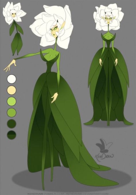 Flower People Character Design, Flowers Character Design, Flower Person Art, Plant People Character Design, Flower Character Design, Plant Character Design, Plant Oc, Flower Oc, Flower Character