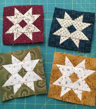 Barn Stars Barn Star Quilt Pattern, Star Within A Star Quilt Block, 12 1/2 Inch Star Quilt Block Patterns Free, Big Block Quilt Barn Patterns Free Fabric, Hunter’s Star Quilt Pattern, Kim Diehl Quilts, Barn Star Sampler Quilt, Half Square Triangle Quilts Pattern, Quilt Square Patterns