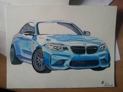 #BMW '#M2 #blue #drawing #Munich #d4design #copics Bmw M2 Drawing, Bmw Art, Bmw M2, Art Folder, Car Sketch, Bmw M4, Car Drawings, Mechanical Engineering, Art Drawings Sketches Simple