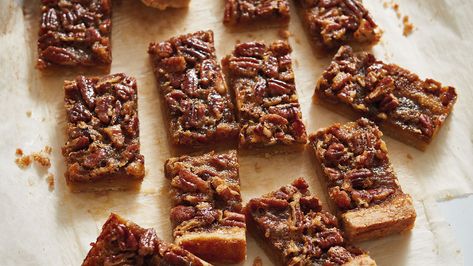 Butter Tart Squares Mary Berg, Butter Tart Bars Squares, Pecan Butter Tart Squares, Mary Berg Recipes, Butter Tart Squares, Best Ina Garten Recipes, Pecan Filling, Mary's Kitchen, Butter Tart