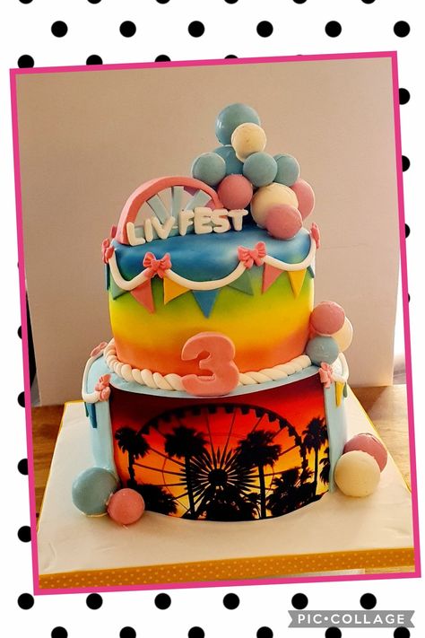 Coachella Cake Ideas, Festival Cake Ideas, Festival Cake, Coachella Birthday, Cake Festival, Coachella Music Festival, Coachella Music, Festival Theme, Glastonbury Festival