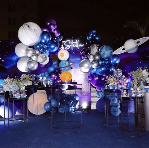 Galaxy Balloons, Galaxy Birthday, Galaxy Wedding, Space Theme Party, Space Birthday Party, Prom Theme, Galaxy Theme, Space Birthday, Space Party