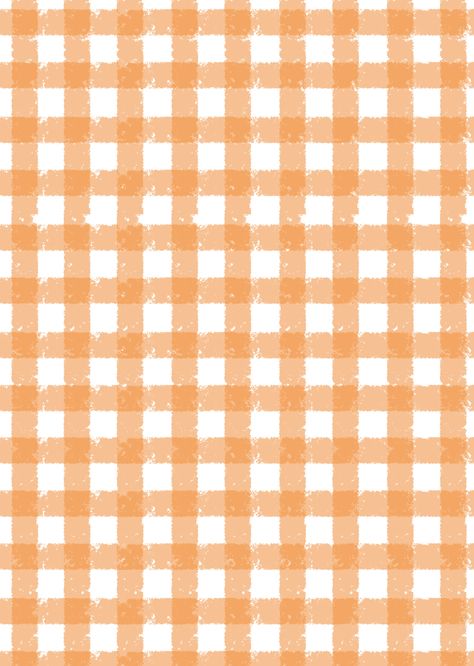 Orange gingham background Gingham Wallpaper, Gingham Background, Collage Pieces, Orange Gingham, Binder Dividers, Cute Laptop Wallpaper, Room Prints, Orange Plaid, Digital Journal