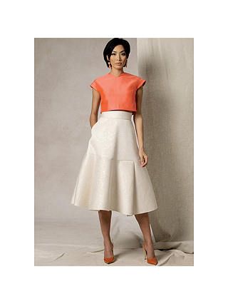 Vogue Women's Top and Skirt Sewing Pattern, 1486 at John Lewis & Partners