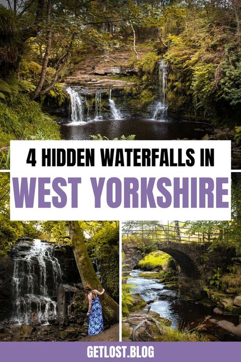 West Yorkshire England, Yorkshire Travel, Things To Do In England, Secret Waterfall, Uk Countryside, Couples Things To Do, Visit England, Hidden Waterfall, England Countryside