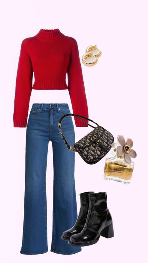 #outfitinspo #red #gold #books Red And Gold Outfit, Grad Fits, Gold Outfit, Future Style, 2024 Style, Gaming Clothes, Red And Gold, Your Aesthetic, Red Gold