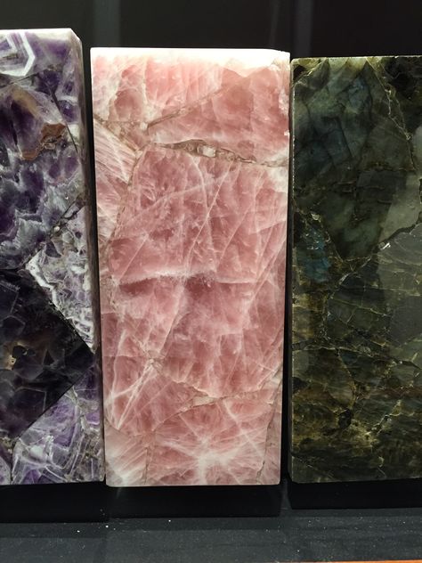 Rose Quartz Countertops, Pink Quartz Countertops, Pink Granite Countertops, Room Pink Ideas, Onyx Tile Bathroom, Golden Goblet, Mexican Tile Bathroom, Pink Quartzite, Marble Room