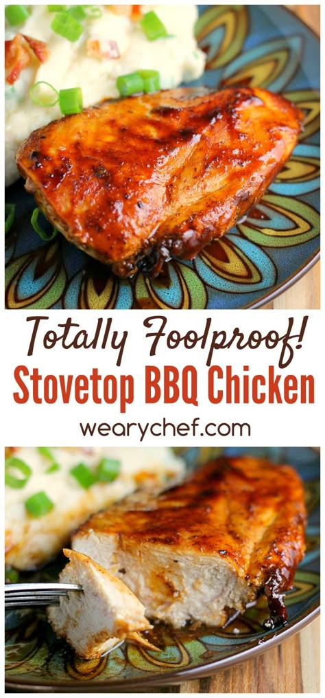 Stovetop Bbq Chicken, Easy Bbq Chicken, Chicken Recipes Easy Quick, Barbecue Chicken Recipe, Bbq Chicken Breast, Recipes Easy Quick, Bbq Chicken Recipes, Stove Top Recipes, Chicken Recipes Easy