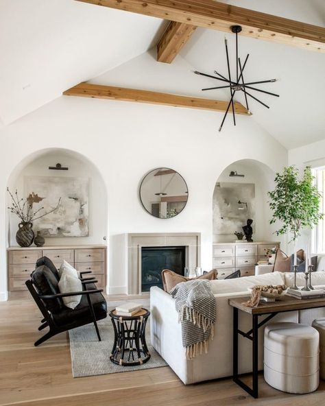 The Interior Design Trends 2022 Everything You Need To Know - Decoholic Living Tv, Casas Coloniales, Wood Beams, Cozy Interior, Trends 2022, Interior Design Firms, Interior Design Studio, Interior Design Trends, Entertainment Center