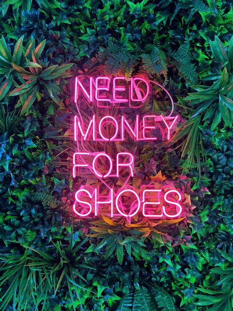 Artificial Vertical Garden, Artificial Green Wall, Neon Sign Art, Neon Rose, Fake Plants Decor, Neon Design, Nike Wallpaper, Need Money, Picture Hanging