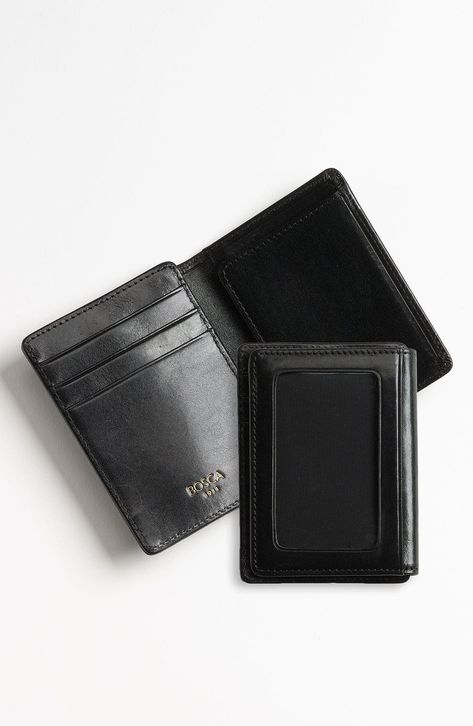 Front Pocket Wallet Men, Window Exterior, Window Interior, Slim Leather Wallet, Coach Men, Front Pocket Wallet, Id Wallet, Pocket Wallet, Leather Wallets