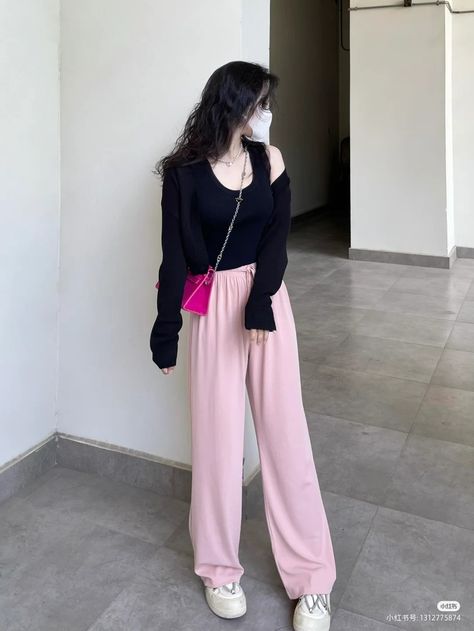 Dressing Style, Pink Outfits, Soft Natural, Fashion Girl, Cute Dresses, Harem Pants, Korean Fashion, Girl Fashion, Cool Outfits