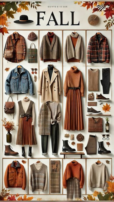 Orange Turtleneck Sweater Outfit, Autumn Colour Palette Clothes, Dark Brown Jacket, Flannel Shirt Outfit, Fall Tones, Warm Browns, Outfit Ideas For Fall, Deep Maroon, Plaid Trousers