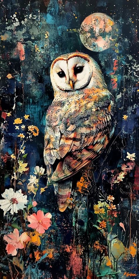 Owl Background Wallpapers, Galaxy Journal, Owl Wallpaper Iphone, Owl Background, Awesome Owls, Cute Images For Wallpaper, Nocturnal Birds, Owl Artwork, Discbound Planner