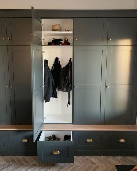 Locker Shelf, Mudroom Addition, Laundry Room/mudroom, Mudroom Remodel, Built In Lockers, Entry Storage, Shoe Drawer, Mudroom Makeover, Laundry Room/mud Room