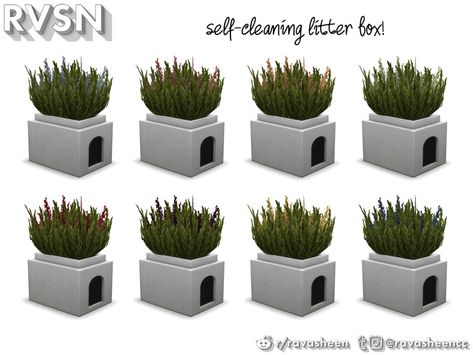 Litter Box Hidden, Sims 4 Build Mode, Sims Pets, Sims 4 Content, Cleaning Litter Box, Make Clean, Sims 4 Clutter, 4 Cats, Sims 4 Cc And Mods