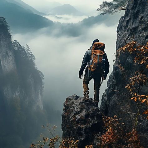 Hiking Guy Aesthetic, Patagonia Ad, Men Hobbies, Adventurer Aesthetic, Adventures Aesthetic, Mountain Hiking Aesthetic, Hike Aesthetic, Hiking Poster, Man Hiking