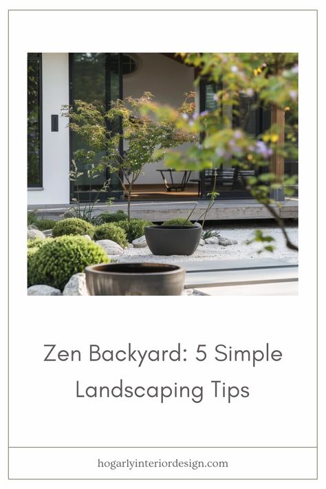 Discover minimalist landscaping ideas for a peaceful outdoor retreat. Explore 5 simple tips to transform your yard into a calming sanctuary while maintaining a minimalist approach. Minimalist Yard, Low Maintenance Backyard Landscaping, Minimalist Landscape Design, Japandi Garden, Zen Backyard, Dining Room Colour Schemes, Low Maintenance Backyard, Simple Landscaping, Inspiring Outdoor Spaces