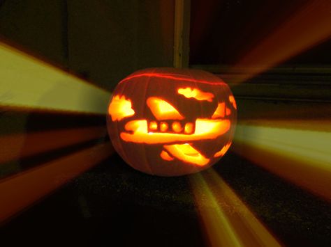 Plane Pumpkin Carving, Airplane Pumpkin Carving, Airplane Pumpkin, Flying Ghost, Holiday Hack, Large Pumpkin, Flying Witch, Airplane Design, Starry Night Sky